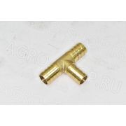 Тройник HMTA16*14*16brass 90гр. D(мм)=16*14*16 латунь «Т», елочка