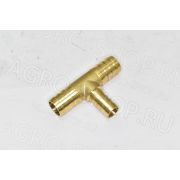 Тройник HMTA16*12*16brass 90гр. D(мм)=16*12*16 латунь «Т», елочка