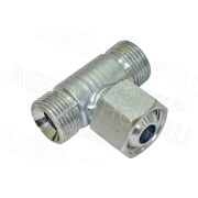Тройник РВД S24 с гайкой (М20х1,5-М20х1,5-М20х1,5)