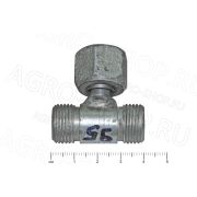 Тройник РВД S22 с гайкой (М18х1,5-М18х1,5-М18х1,5)