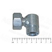 Угольник РВД S32 с гайкой (М27х1,5-М27х1,5)