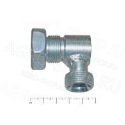 Угольник S27-S27 с контргайкой (М22х1,5-М22х1,5)