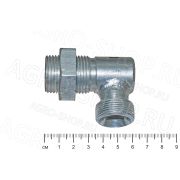 Угольник S32-S32 с контргайкой (М27х2-М27х1,5)