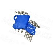 Набор ключей звездочка TORX Т5-Т20 с отверстием 8шт ЗУБР (27477-Н8)