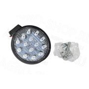 Фара LED АЕ42R-14LED-28НС круглая, направл. свет (115х28х142), 42W, 14 диодов 12В/24В АвтоЭлектрика