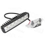 Фара LED MPE-ST18W-6LED-40F #100 прямоуг., рассеиваемый свет (158x44x40), 18W, 6 диодов 12В/24В Master Part