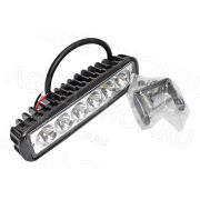 Фара LED MPE-ST18W-6LED-40S #102 прямоуг., направленный свет (158x44x40), 18W, 6 диодов 12В/24В Master Part