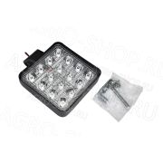 Фара LED АЕ48S-16LED-28НС квадратная, направл. свет (110х28х140), 48W, 16 диодов 12В/24В АвтоЭлектрика