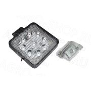 Фара LED АЕ27S-9LED-28НС квадратная, направл. свет (110х28х140), 27W, 9 диодов 12В/24В АвтоЭлектрика