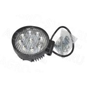 Фара LED АЕ27R-9LED-55НС круглая, направл. свет (115х55х142), 27W, 9 диодов 12В/24В АвтоЭлектрика