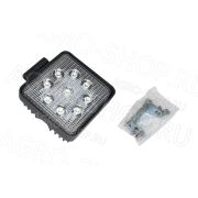 Фара LED АЕ27S-9LED-55НС квадратная, направл. свет (110х55х140), 27W, 9 диодов 12В/24В АвтоЭлектрика