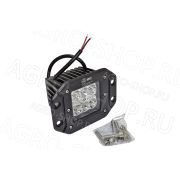 Фара LED АЕ18RT-6LED-EMB-73HC прямоуг, встраиваемая, напр. свет, 18W, 6 диодов 12В/24В АвтоЭлектрика
