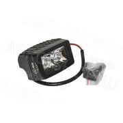 Фара LED АЕ20RТ-2LED-НС прямоугольная, направл. свет (75х61х48), 20W, 2 диода 12В/24В АвтоЭлектрика