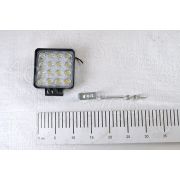 Фара LED MPE-SQ48W-16LED-50F #117 квадратная, рассеиваемый свет (108х50х108), 48W, 16 диодов 12В/24В Master Part