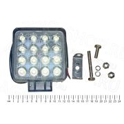 Фара LED WSQ016F квадратная, (110х65х125), 48W, 16 диодов 12В/24В
