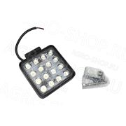 Фара LED АЕ48S-16LED-55НС квадратная, направл. свет (110х55х140), 48W, 16 диодов 12В/24В АвтоЭлектрика