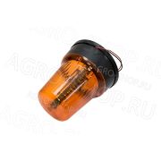 Маяк проблесковый МИ-05АЕ LED оранжевый импульсный (30диод. 3реж.всп) 12В/24В АвтоЭлектрика
