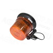 Маяк проблесковый МИМ-04-02 LED оранжевый импульсный на магните (30диод) 12В/24В