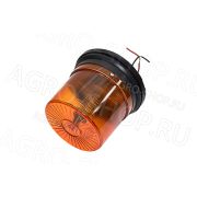 Маяк проблесковый МИ-04АЕ LED оранжевый импульсный (48диод. 3реж.всп) 12В/24В АвтоЭлектрика