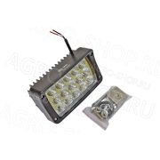 Фара LED АЕ45RT-15LED-РС прямоуг, рассеян. свет, 45W, 15 диодов 12В/24В АвтоЭлектрика