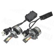 Лампа фары LED 12V Н4 5000Lm, 55W (2шт)