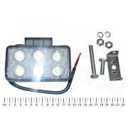 Фара LED WSQ206F прямоугольная, (110х50х80), 18W, 6 диодов 12В/24В