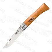 Нож Opinel №10, углеродистая сталь, рукоять из дерева бука, блистер