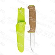 Нож Morakniv Floating Knife (S) Lime, нержавеющая сталь, пробковая ручка, зеленый, 13686