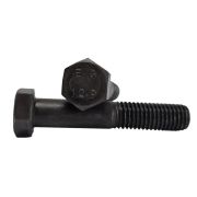 Болт М14x90 DIN 931, класс прочности 12.9, чёрный оксид, 25 шт.