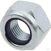 Гайка стопорная шестигранная DIN985 M14x1,50 сталь, оцинкованная, класс 10