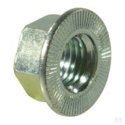 Шестигранная гайка с фланцем M6x1.00 сталь, оцинкованная, класс 10 Kramp