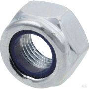 Гайка стопорная шестигранная DIN985 M14x1,50 сталь, оцинкованная, класс 8