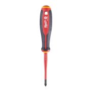 Отвертка диэлектрическая VDE PH/SL1 x80 трехгранная рукоятка