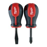 Отвертки магнитные короткие SL 4.5/PZ2, трехгранная рукоятка, 2 шт.