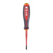 Отвертка диэлектрическая VDE PH1 x80 трехгранная рукоятка