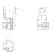 Вилка 2200 1 3/8 (21 шлиц)