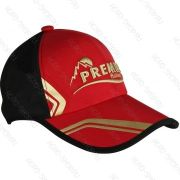 Бейсболка Premier цв.черный/красный б/р (PR-BR-303-04A)
