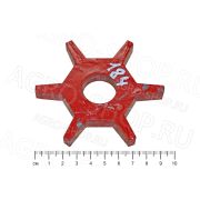Звездочка КЗР 0217604-01 блока шнеков (z=6, d=25) КЗС