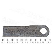 Нож КЗК-12-0290416 ротора СТ/О (Dотв = 25) БЕЗ НАПЛАВКИ (дубликат) КЗС РФ