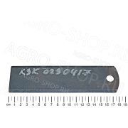 Нож КЗК 0290417 опоры измельчителя (Dотв.=12) КЗС ГОМСЕЛЬМАШ