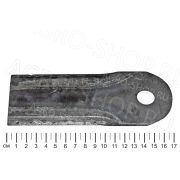 Нож РСМ-10Б.14.62.120 барабана (d=18 мм, t=5 мм, L=170 мм) с наплавкой Дон-1500Б, Вектор
