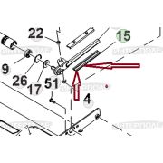 Пластина рычага ленты John Deere (630D.635D,930D,936D) Оригинал