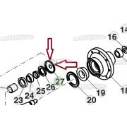 Пыльник ступицы поворотного колеса, John Deere (JD1890)