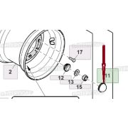 Крышка ступицы колеса 1560, 1590, 1690, 1830, 1835, 1890 John Deere