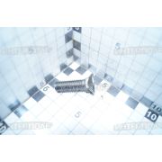 Болт М10х 35х1,5 потайная головка с квадратным подголовником, класс 8.8