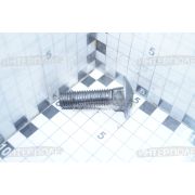 Болт М12х 45х1,75 круглая головка с квадратным подголовником, класс 5.8