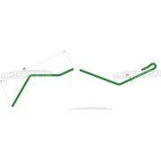 Зуб пружинный (загортач) левый d=15,0 мм, L=585 мм на сеялку Amazone (Турция)