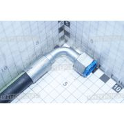 РВД Ф12 L 610 М20х1,5 (МТЗ) ключ 24 (гайка 90°-гайка)