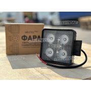 Фара светодиодная квадратная 40W 4х10W-63мм CREE (Flood) Рассеянный универсальная 12-24В (синий свет) MEXTEXpro