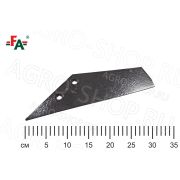 Нож АПК (квадратное отв.) сталь 65Г, 8мм, ТВЧ, термообр, упроч. левый FeatAgro